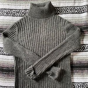Eddie Bauer // grey turtle neck knit